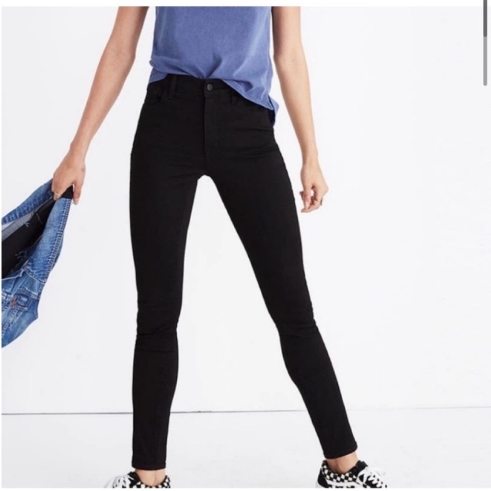 Madewell Roadtripper high rise Black skinny jeans size 28